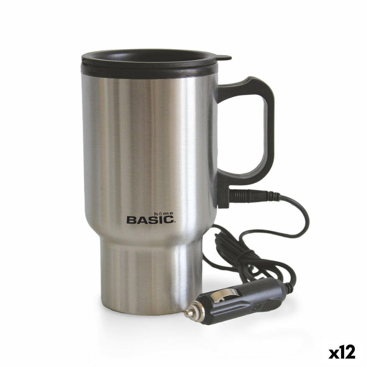 Taza Mug Basic Home Eléctrica Plateado 400 ml (12 Unidades)  Comprati.