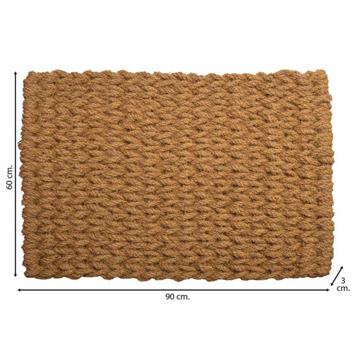 Felpudo Alexandra House Living Natural Fibra de coco 3 x 90 x 60 cm  Comprati.