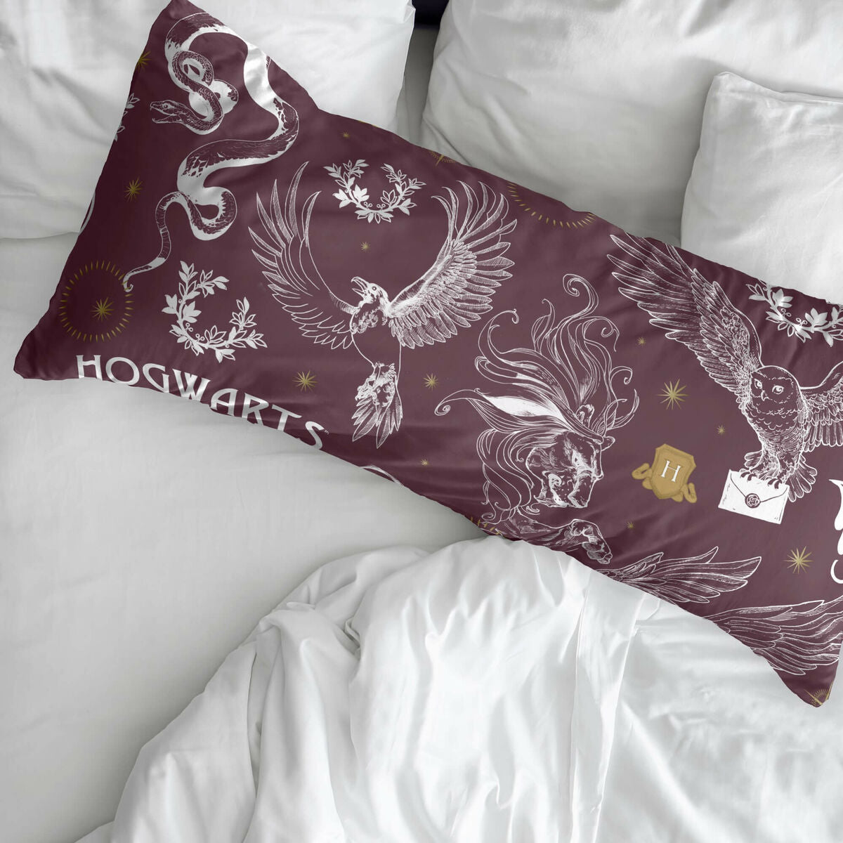 Funda de almohada Harry Potter Creatures Multicolor 175 Hilos 50x80cm 50 x 80 cm 100 % algodón  Comprati.