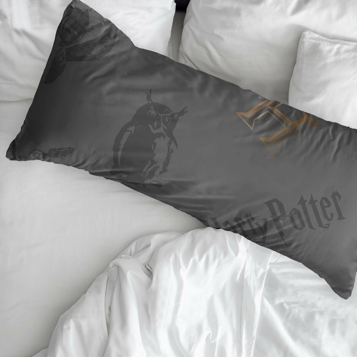 Funda de almohada Harry Potter Dealthy Hallows Multicolor 175 Hilos 50x80cm  Comprati.