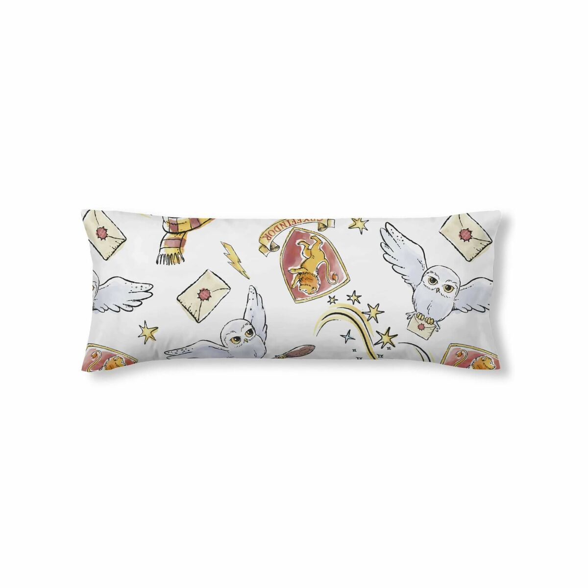 Funda de almohada Harry Potter Hedwig Multicolor 175 Hilos 45 x 125 cm  Comprati.