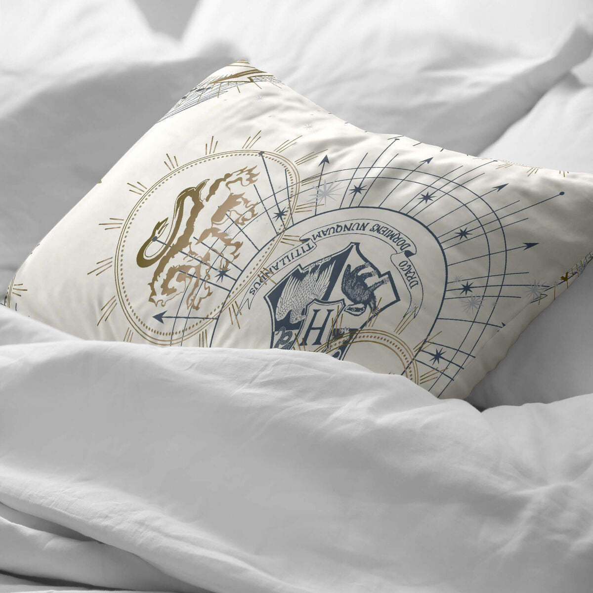 Funda de almohada Harry Potter Beige Multicolor 175 Hilos 45 x 125 cm  Comprati.