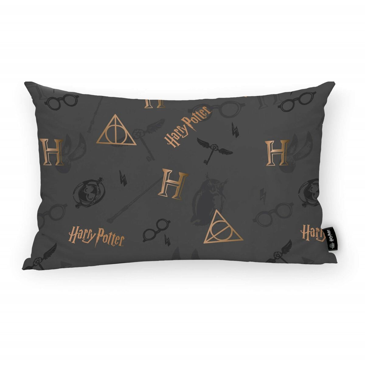 Funda de cojín Harry Potter Deathly Hallows Multicolor 30 x 50 cm  Comprati.