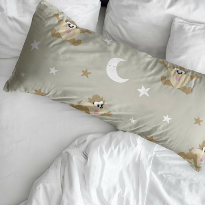 Funda de almohada Looney Tunes Simply Taz Multicolor 175 Hilos 45 x 125 cm  Comprati.