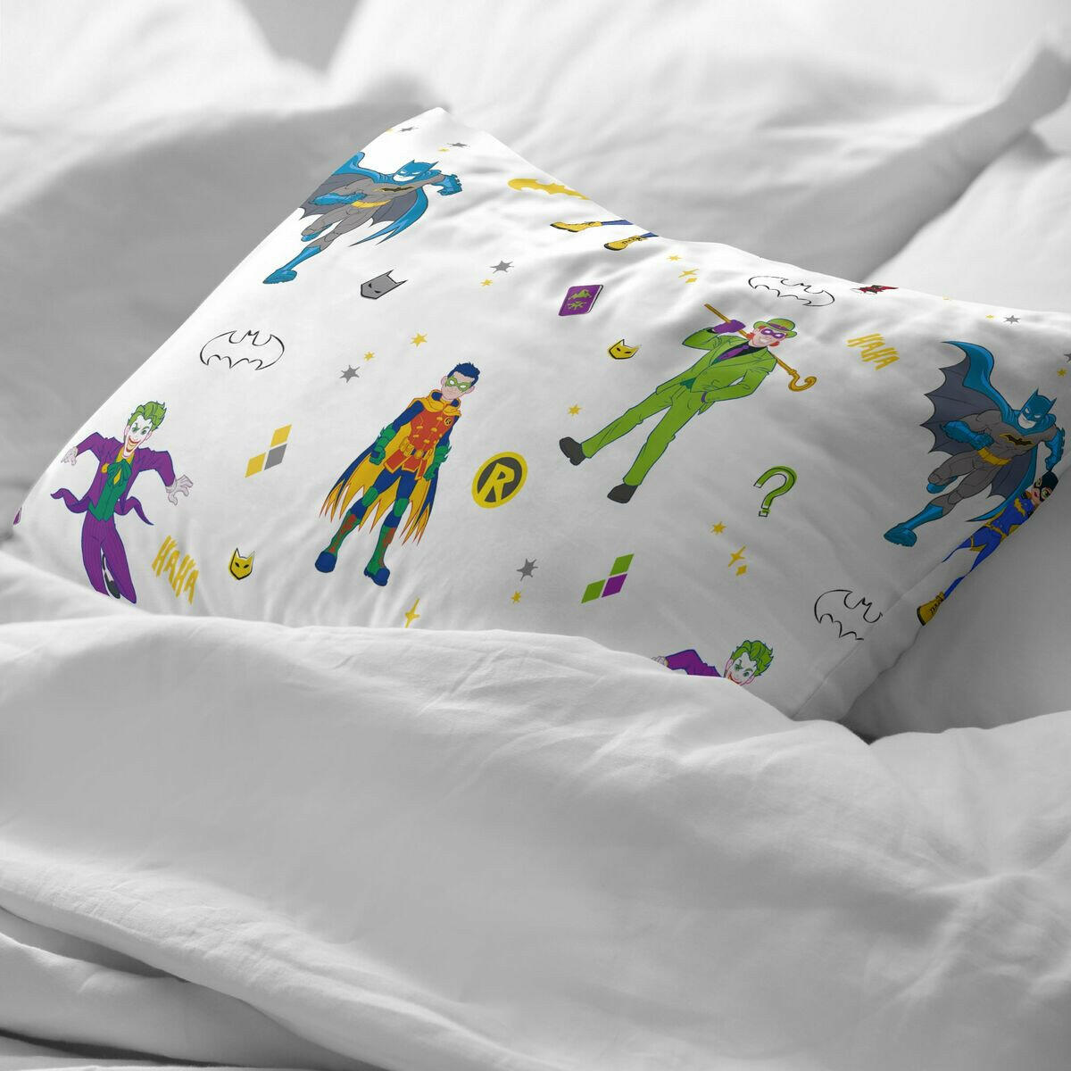 Funda de almohada Batman Multicolor 175 Hilos 45 x 125 cm  Comprati.