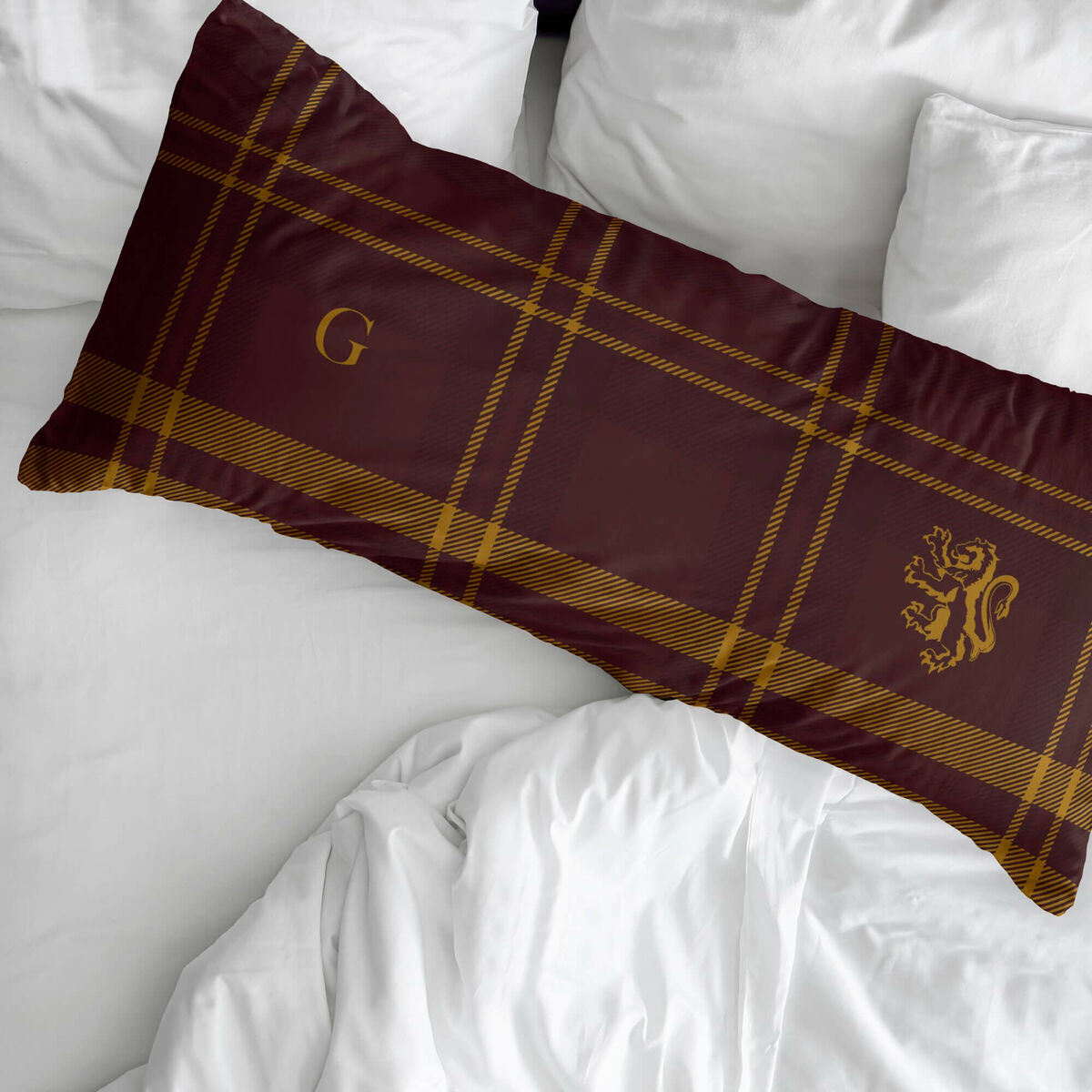 Funda de almohada Harry Potter Gryffindor Multicolor 175 Hilos 45 x 125 cm  Comprati.