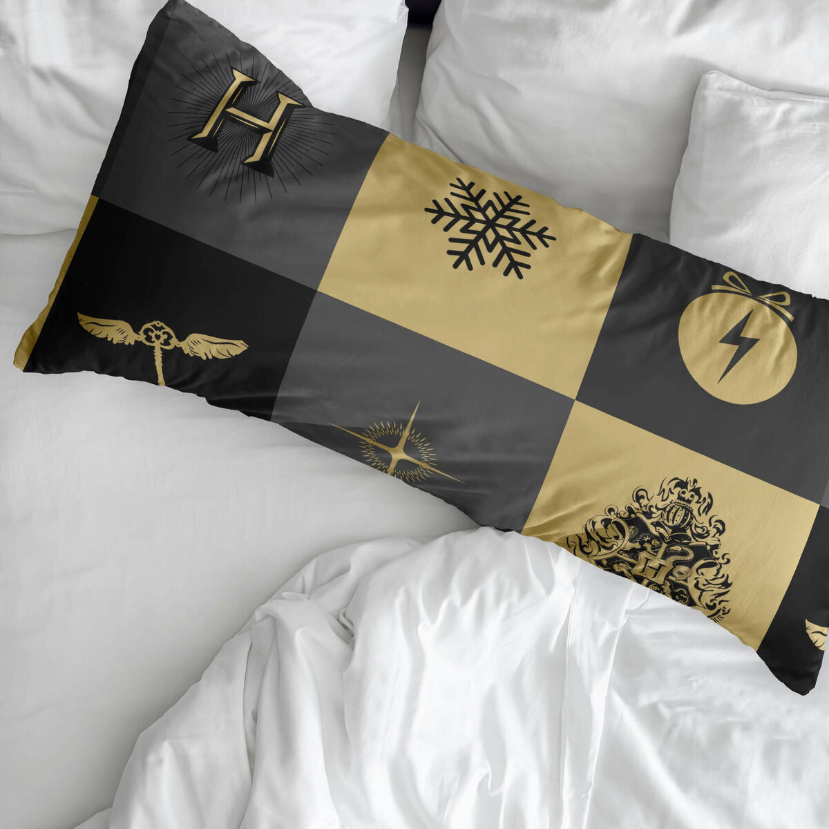 Funda de almohada Harry Potter Christmas Multicolor 175 Hilos 45 x 125 cm  Comprati.