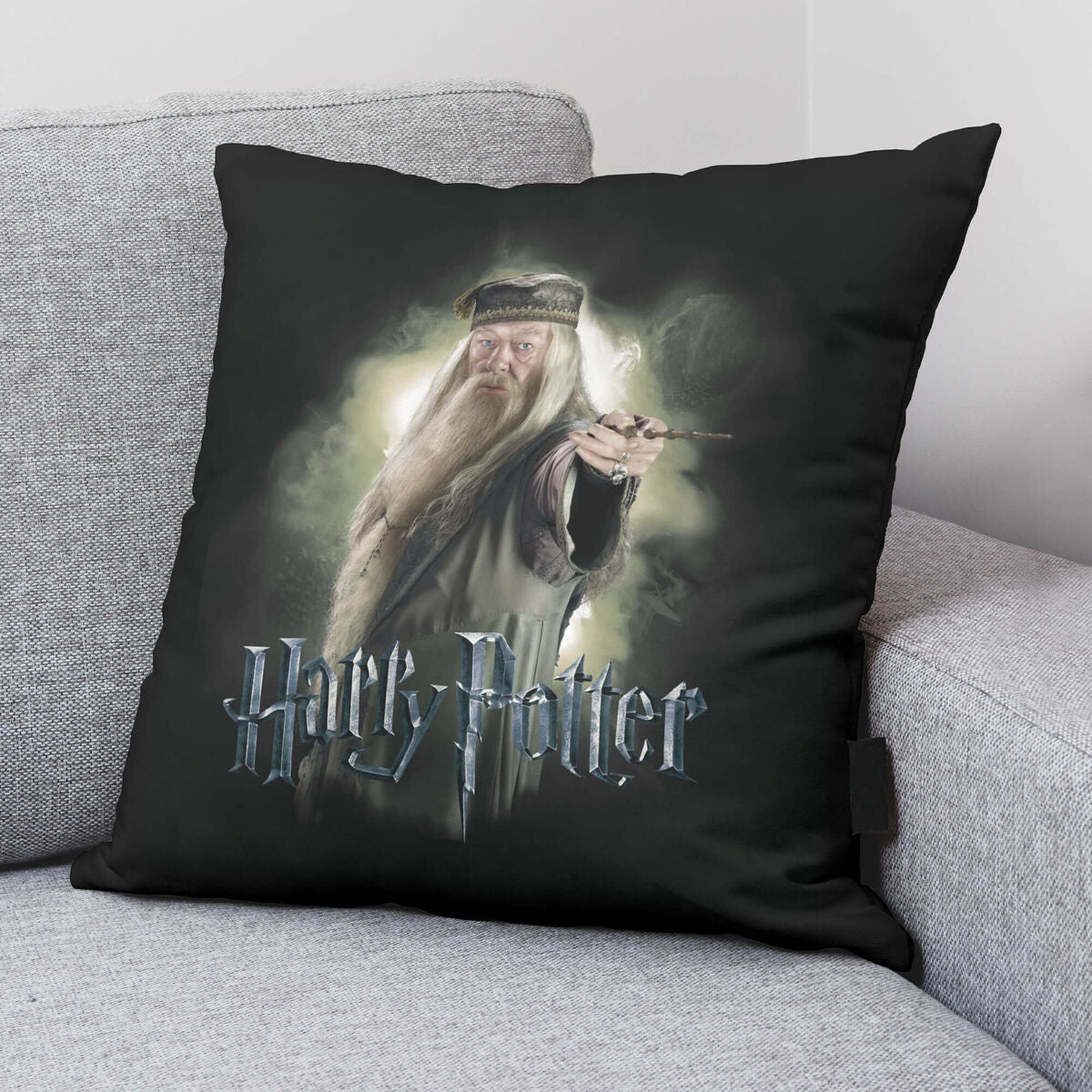 Funda de cojín Harry Potter Dumbledore Negro Multicolor 50 x 50 cm  Comprati.