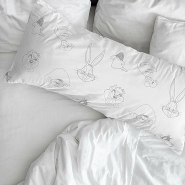 Funda de almohada Looney Tunes Multicolor 175 Hilos 45 x 125 cm  Comprati.