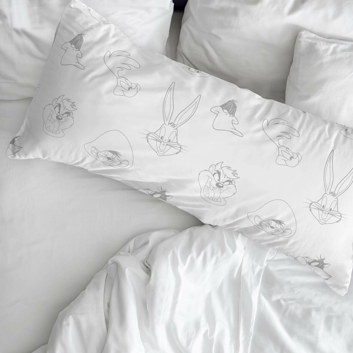 Funda de almohada Looney Tunes Multicolor 175 Hilos 40x60cm  Comprati.