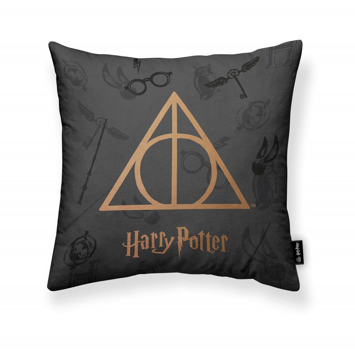 Funda de cojín Harry Potter Deathly Hallows Multicolor 45 x 45 cm  Comprati.