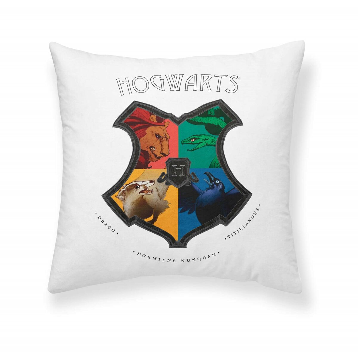 Funda de cojín Harry Potter Shields Blanco Multicolor 45 x 45 cm  Comprati.