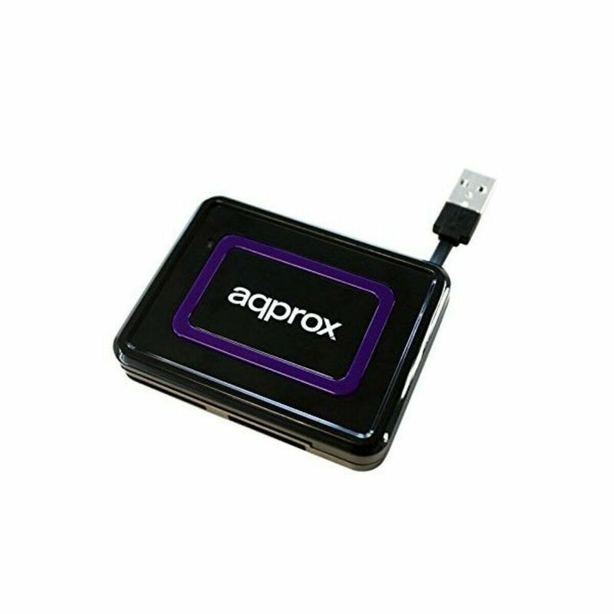 Lector para DNI Electrónico approx! APPCRDNIB USB 2.0 Negro  Comprati.