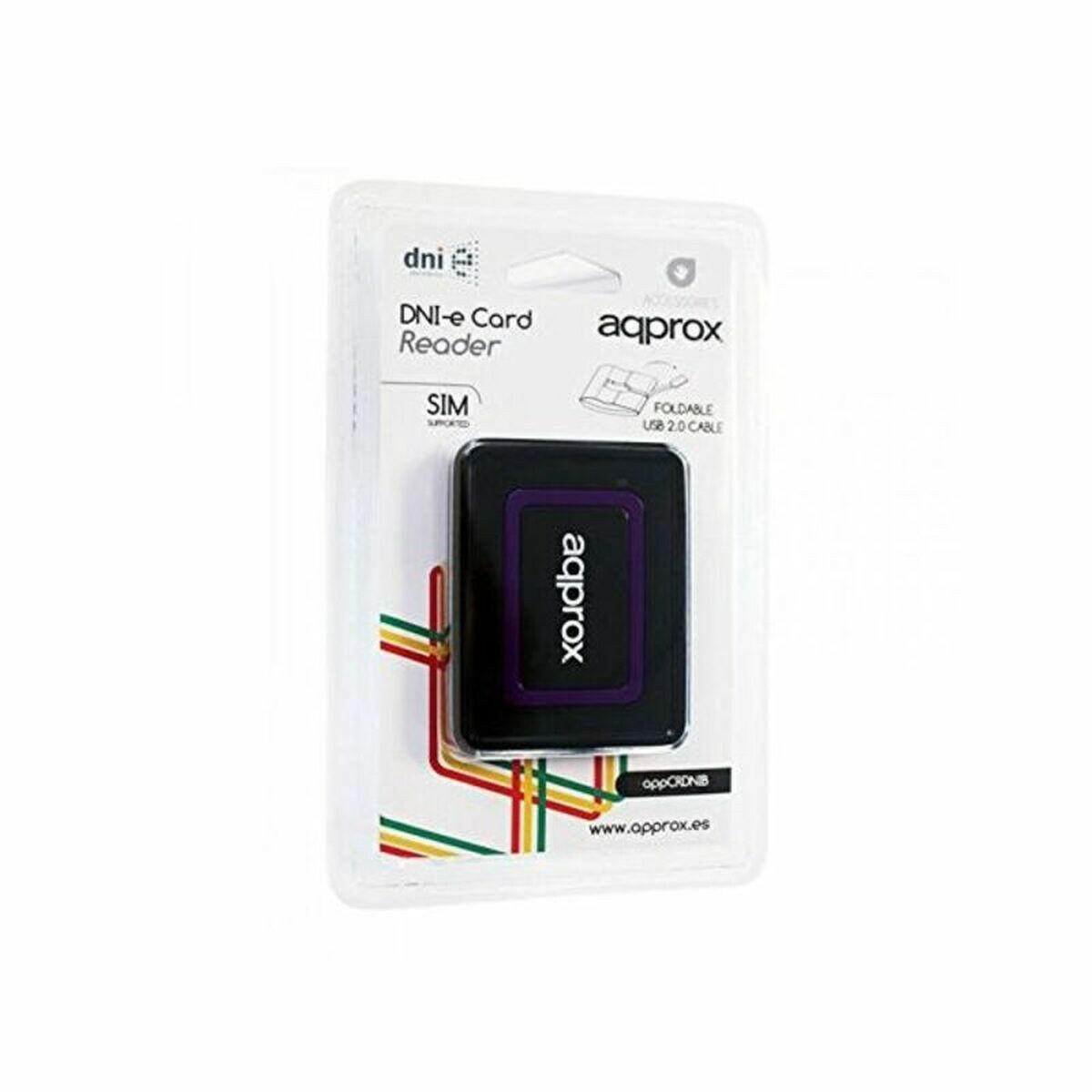 Lector para DNI Electrónico approx! APPCRDNIB USB 2.0 Negro  Comprati.