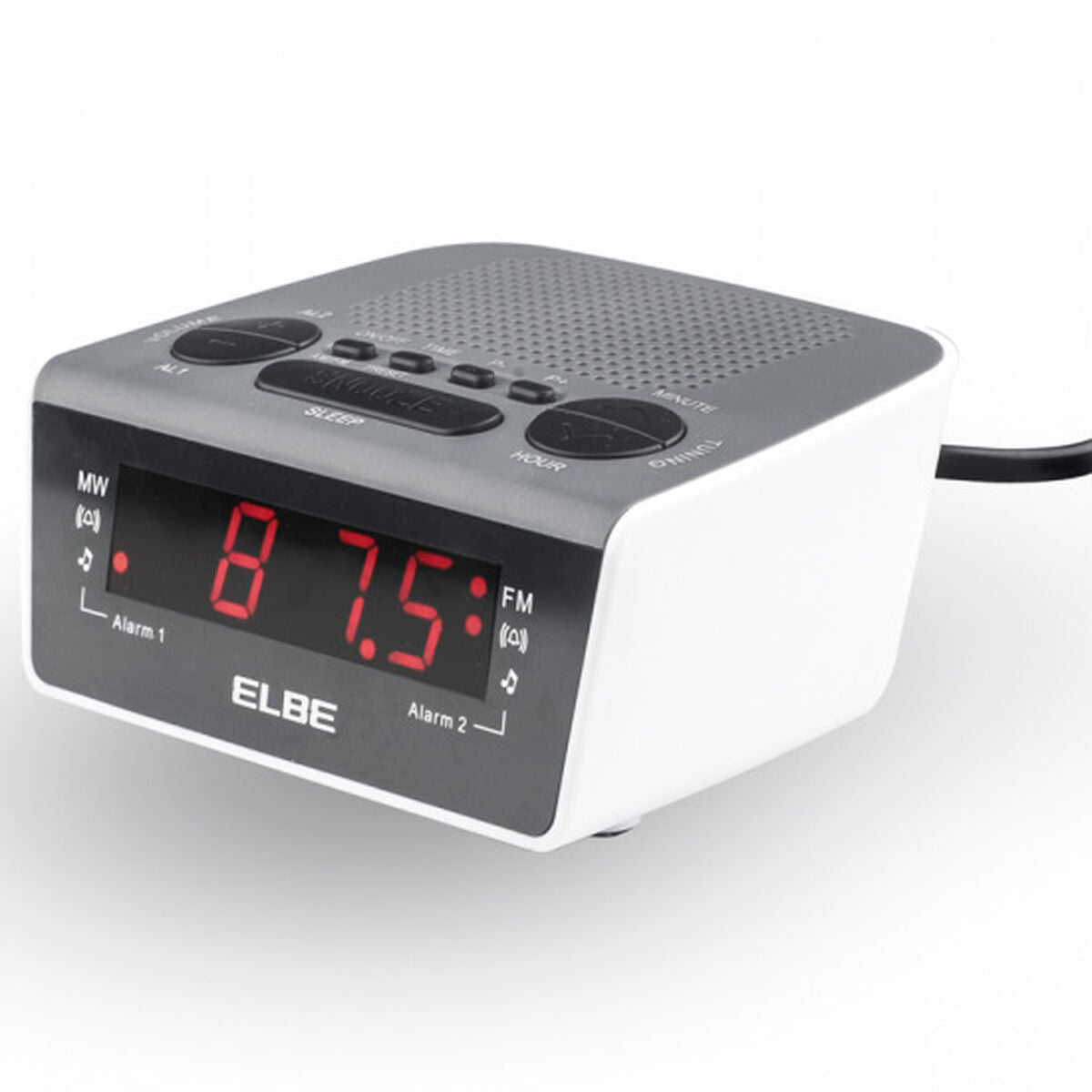 Radio Despertador ELBE CR-932 AM/FM Blanco  Comprati.