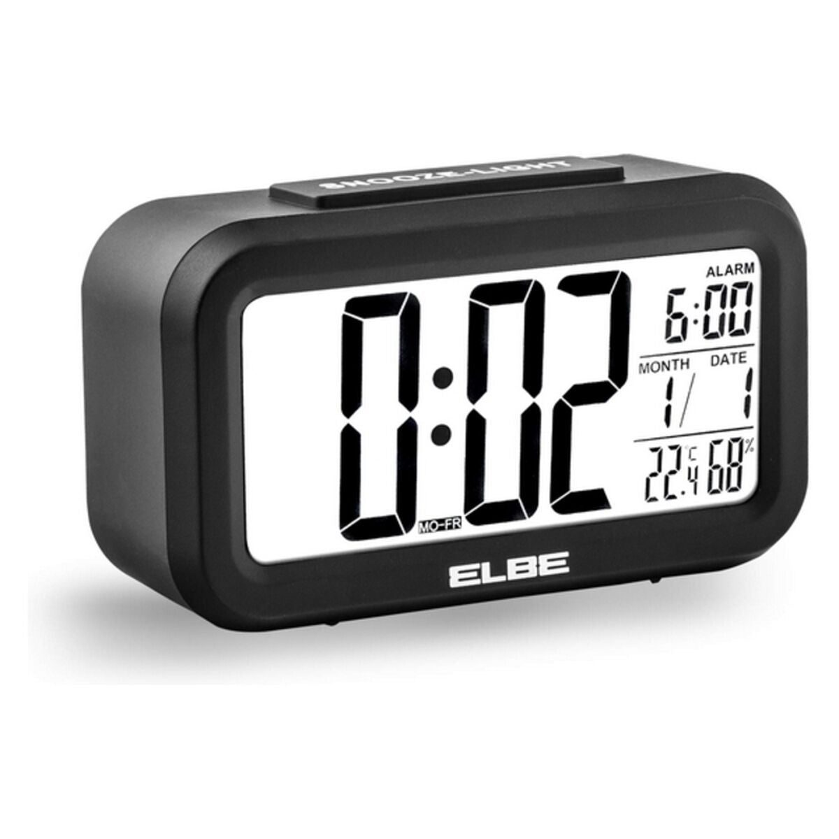 Reloj Despertador ELBE RD-668 Negro 4,4"  Comprati.