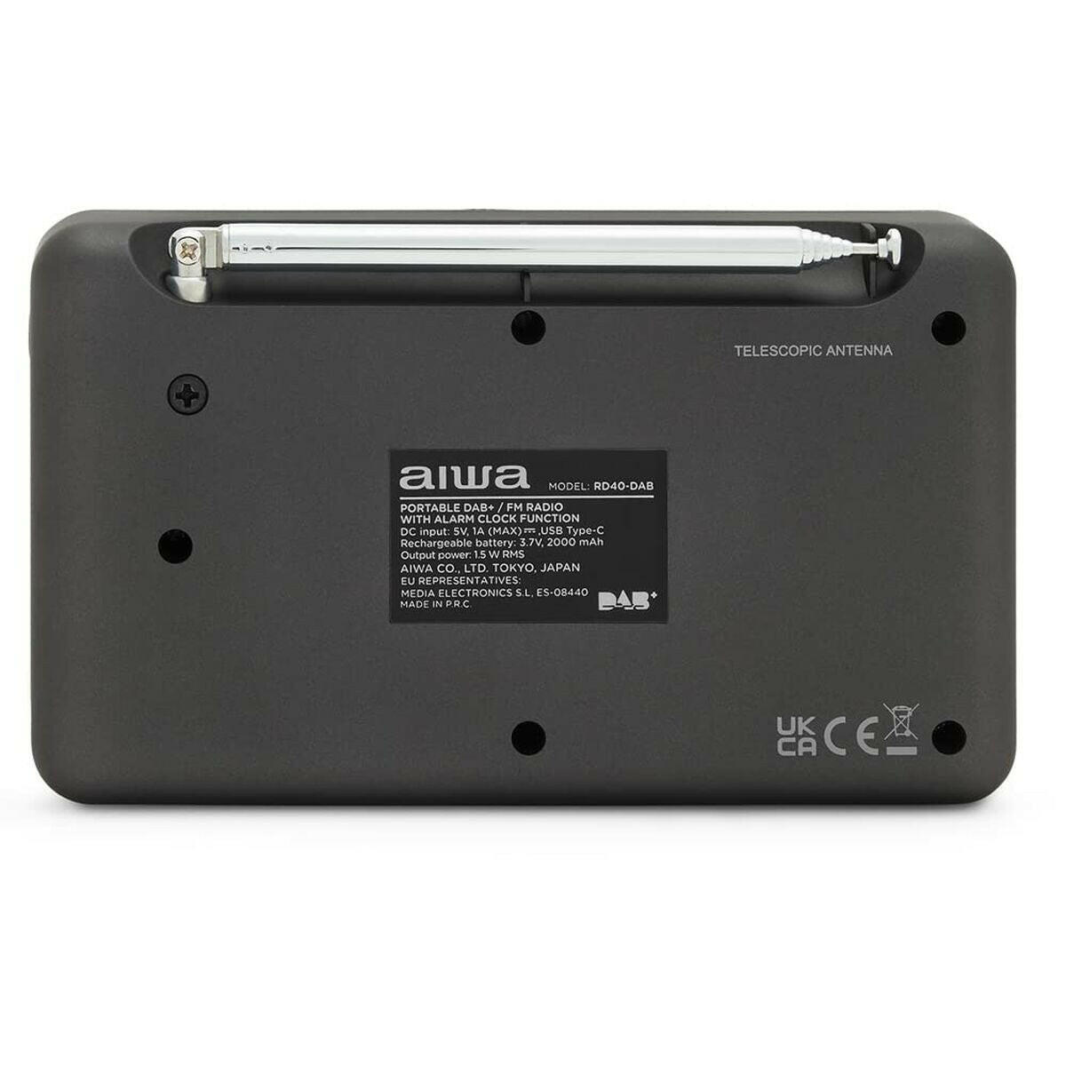 Radio Aiwa RD40DABBK Negro 2000 mAh  Comprati.