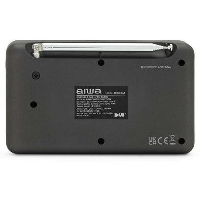 Radio Aiwa RD40DABBK Negro 2000 mAh  Comprati.