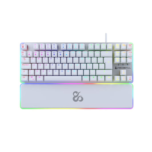 Teclado Gaming Newskill Gungnyr TKL Pro Ivory LED RGB Qwerty Español  Comprati.