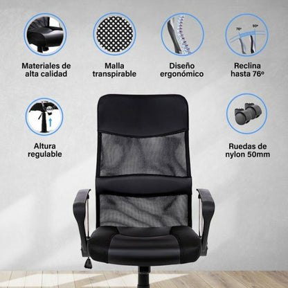 Silla de Oficina Owlotech Negro  Comprati.