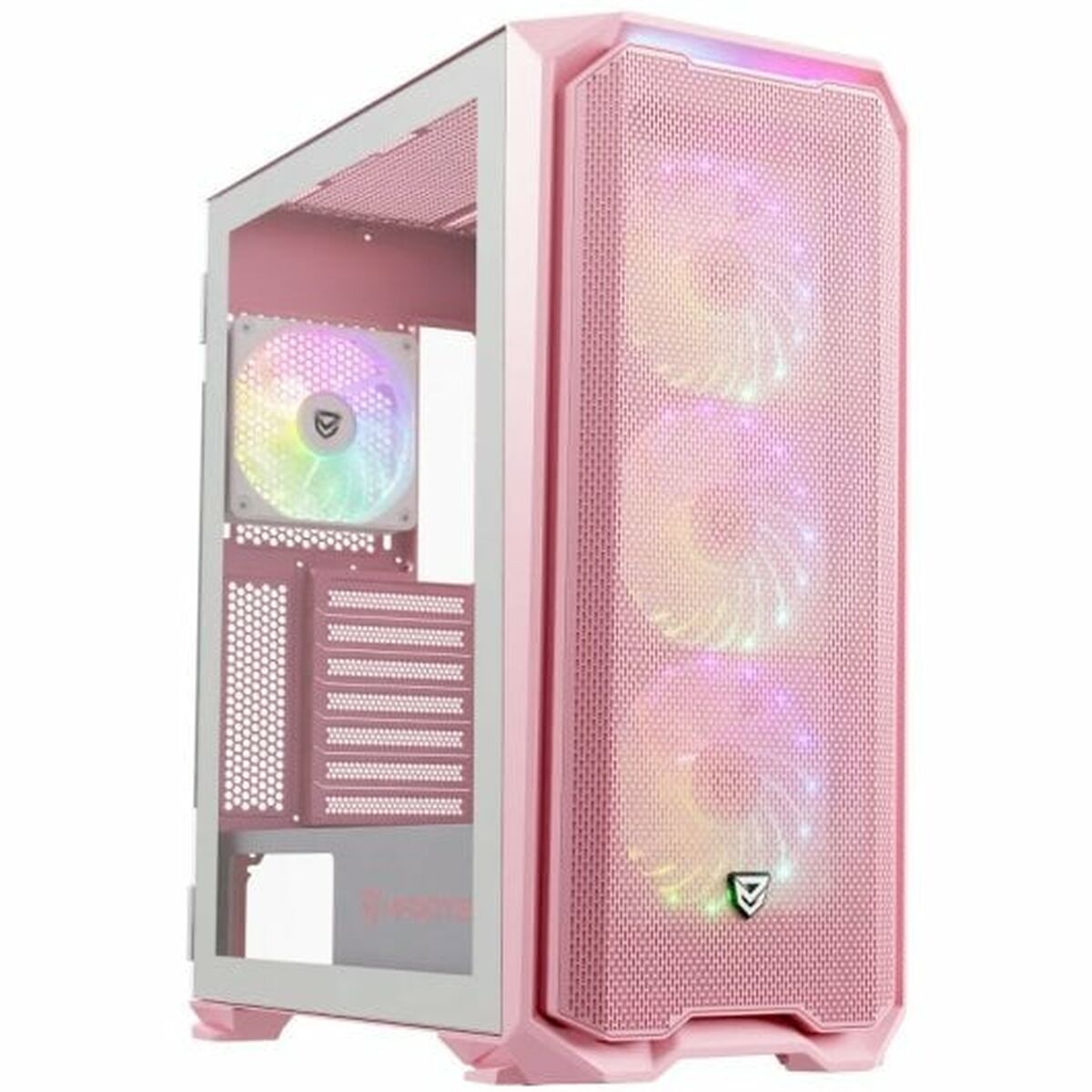 Caja Semitorre ATX Nfortec  Krater X Rosa  Comprati.