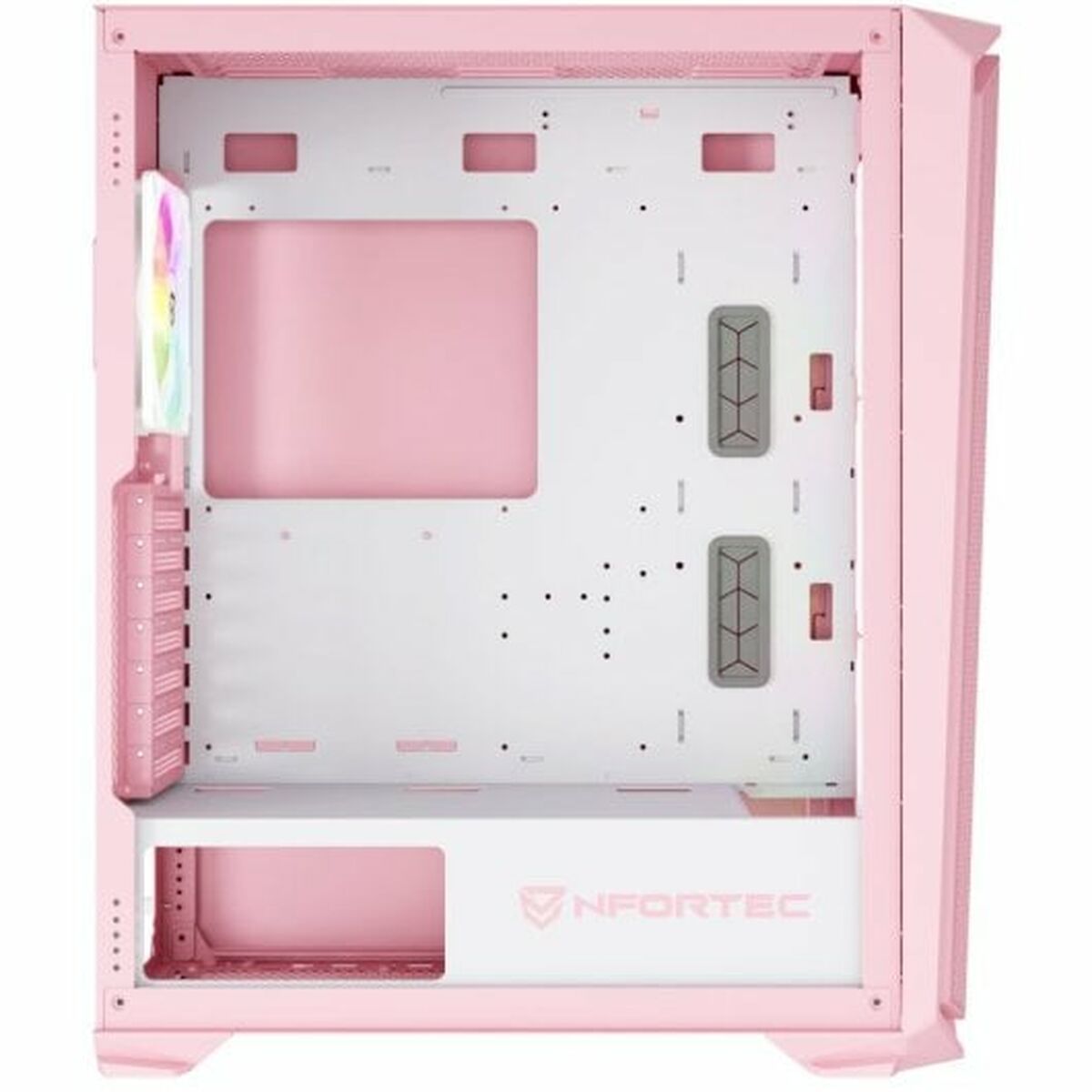 Caja Semitorre ATX Nfortec  Krater X Rosa  Comprati.