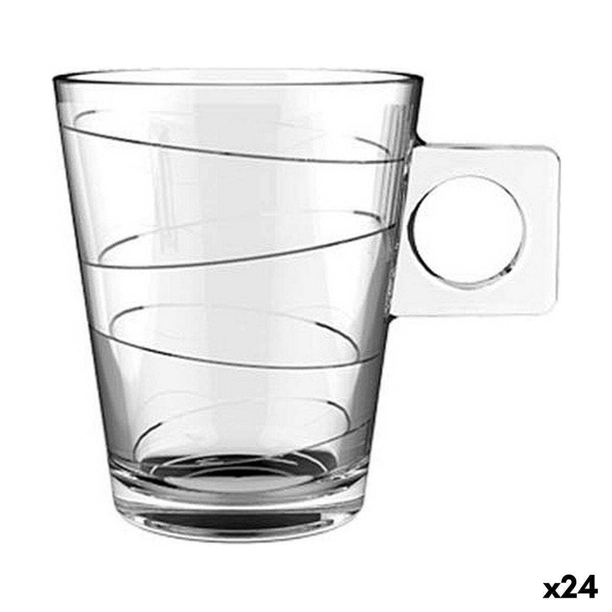 Juego de Tazas de Café Lima onda 80 ml (3 Piezas) (24 Unidades)  Comprati.