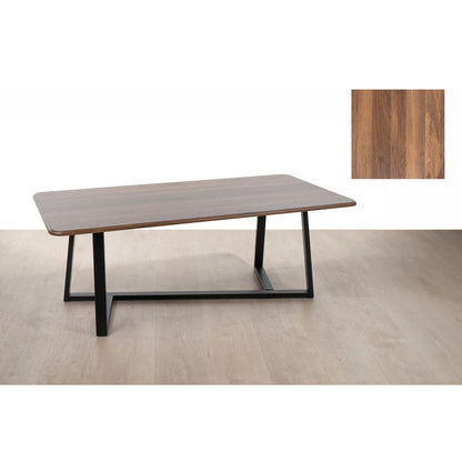 Mesa auxiliar Romimex Marrón Negro Madera Metal 120 x 44 x 60 cm  Comprati.