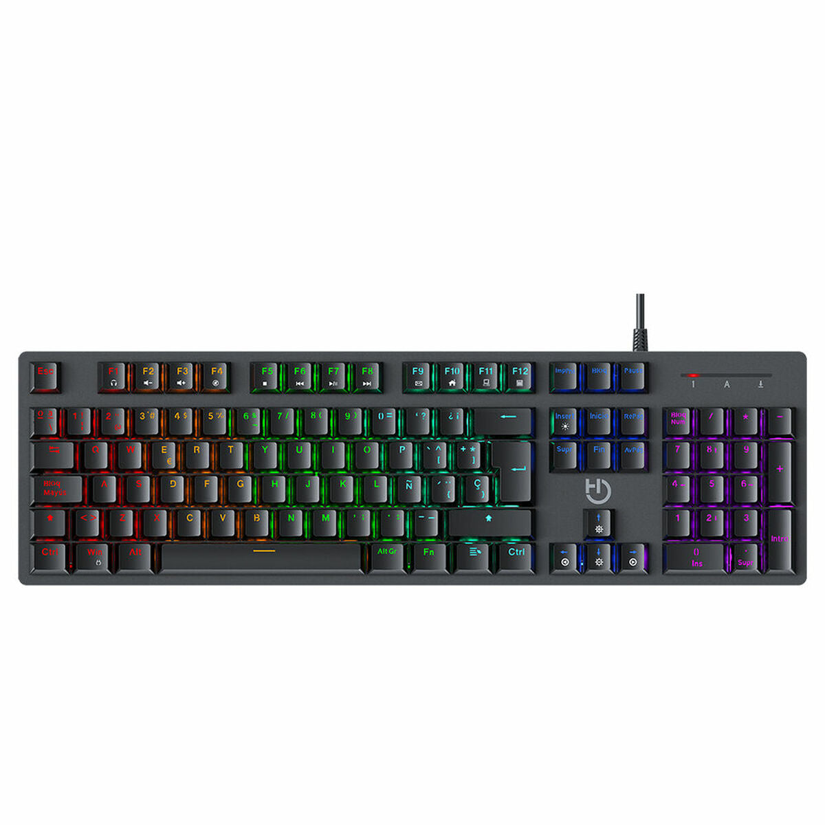 Teclado Hiditec GKE010004 Negro Multicolor  Comprati.