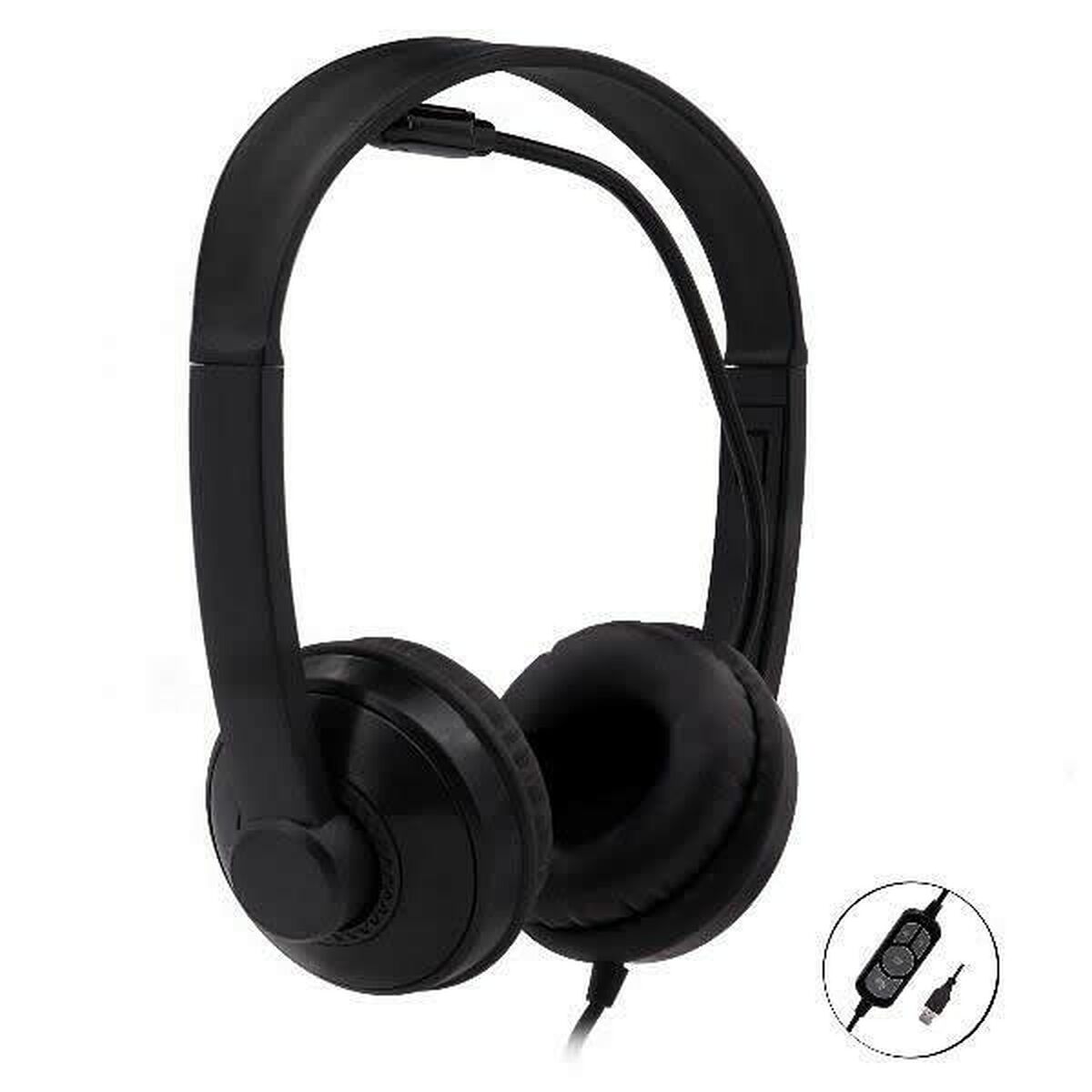 Auriculares con Micrófono Nilox NXAU0000001 Negro Gris  Comprati.