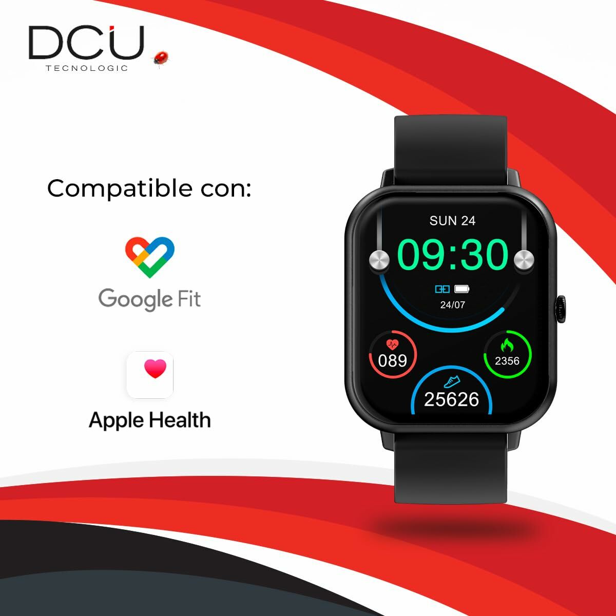 Smartwatch DCU CURVED GLASS PRO 1,83" Negro  Comprati.