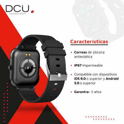 Smartwatch DCU CURVED GLASS PRO 1,83" Negro  Comprati.