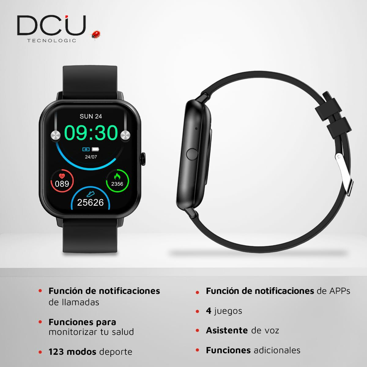 Smartwatch DCU CURVED GLASS PRO 1,83" Negro  Comprati.