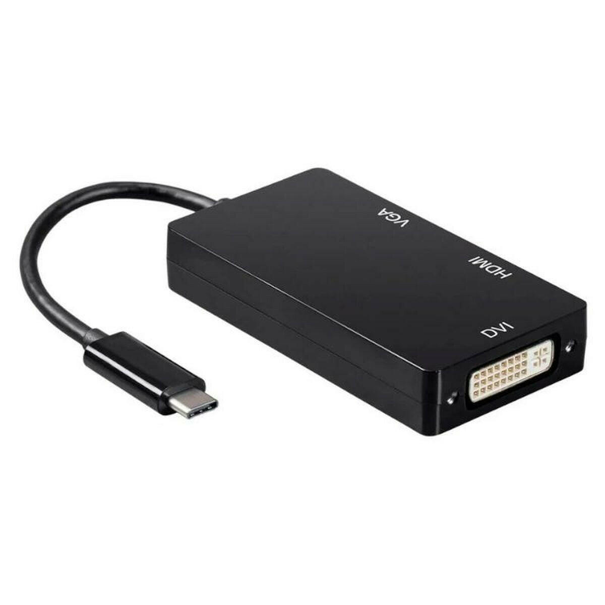 Adaptador USB-C a VGA/HDMI/DVI Aisens A109-0343 Negro 15 cm  Comprati.