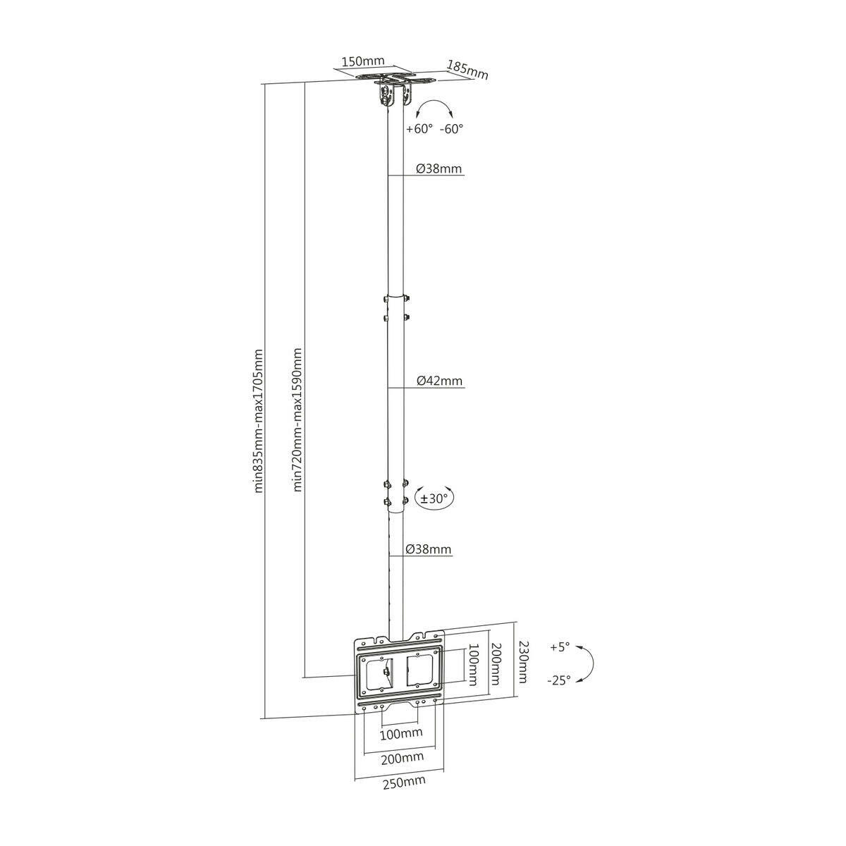 Soporte TV Aisens CT43TSE-053 23-42" 50 kg  Comprati.