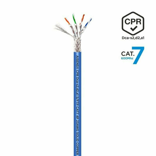 Cable de Red Rígido FTP Categoría 7 Aisens AWG23 Azul 100 m  Comprati.