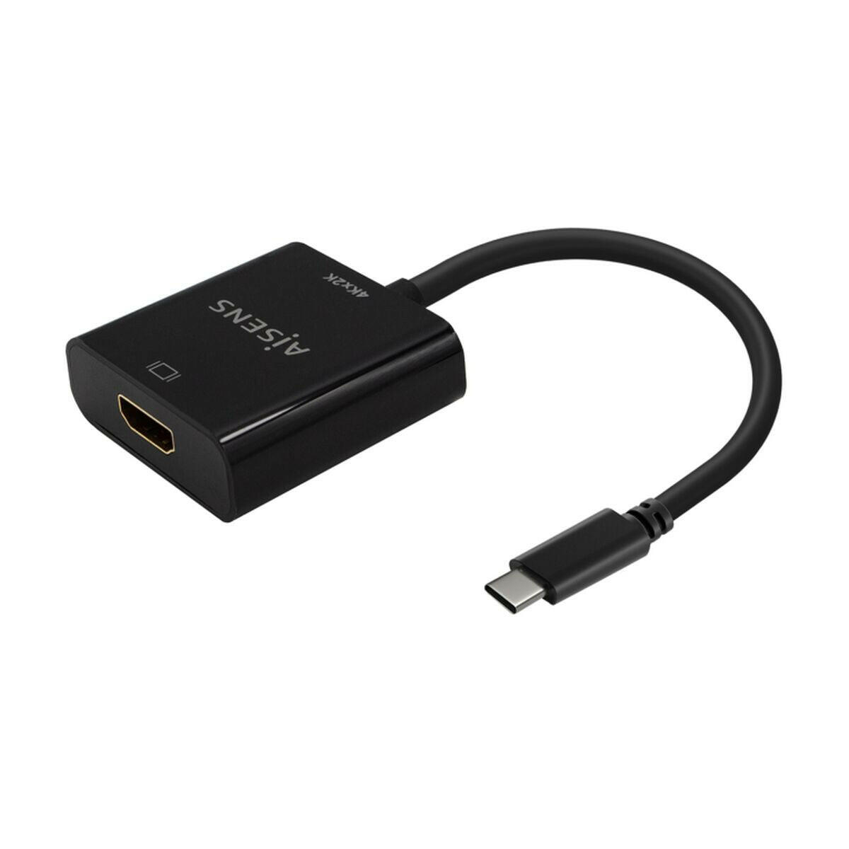 Adaptador USB-C a HDMI Aisens A109-0684 Negro 15 cm  Comprati.