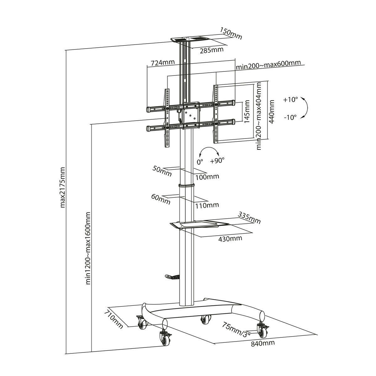 Soporte TV Aisens FT70TE-169 50 kg  Comprati.