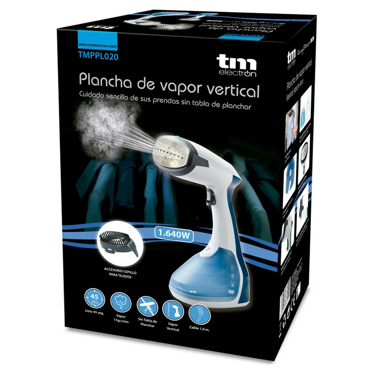 Plancha de Vapor TM Electron Azul 1640 W  Comprati.