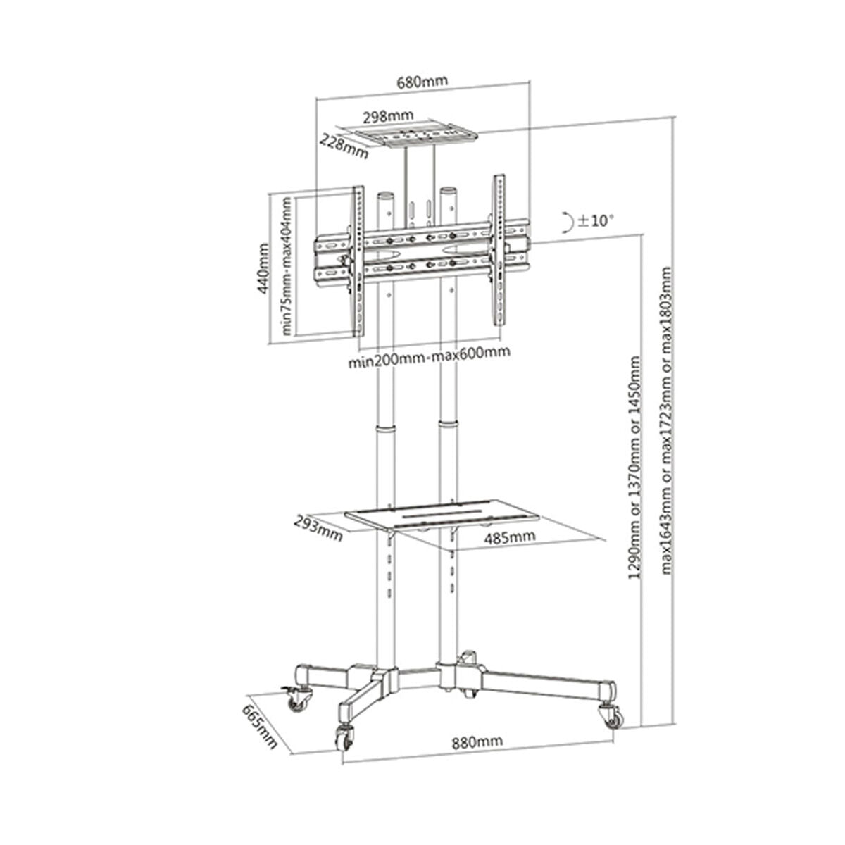 Soporte TV TM Electron 37"-70" 50 kg  Comprati.