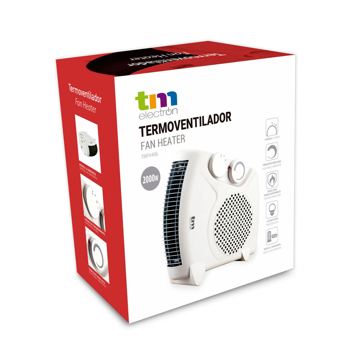 Termoventilador Portátil TM Electron 1000-2000 W  Comprati.