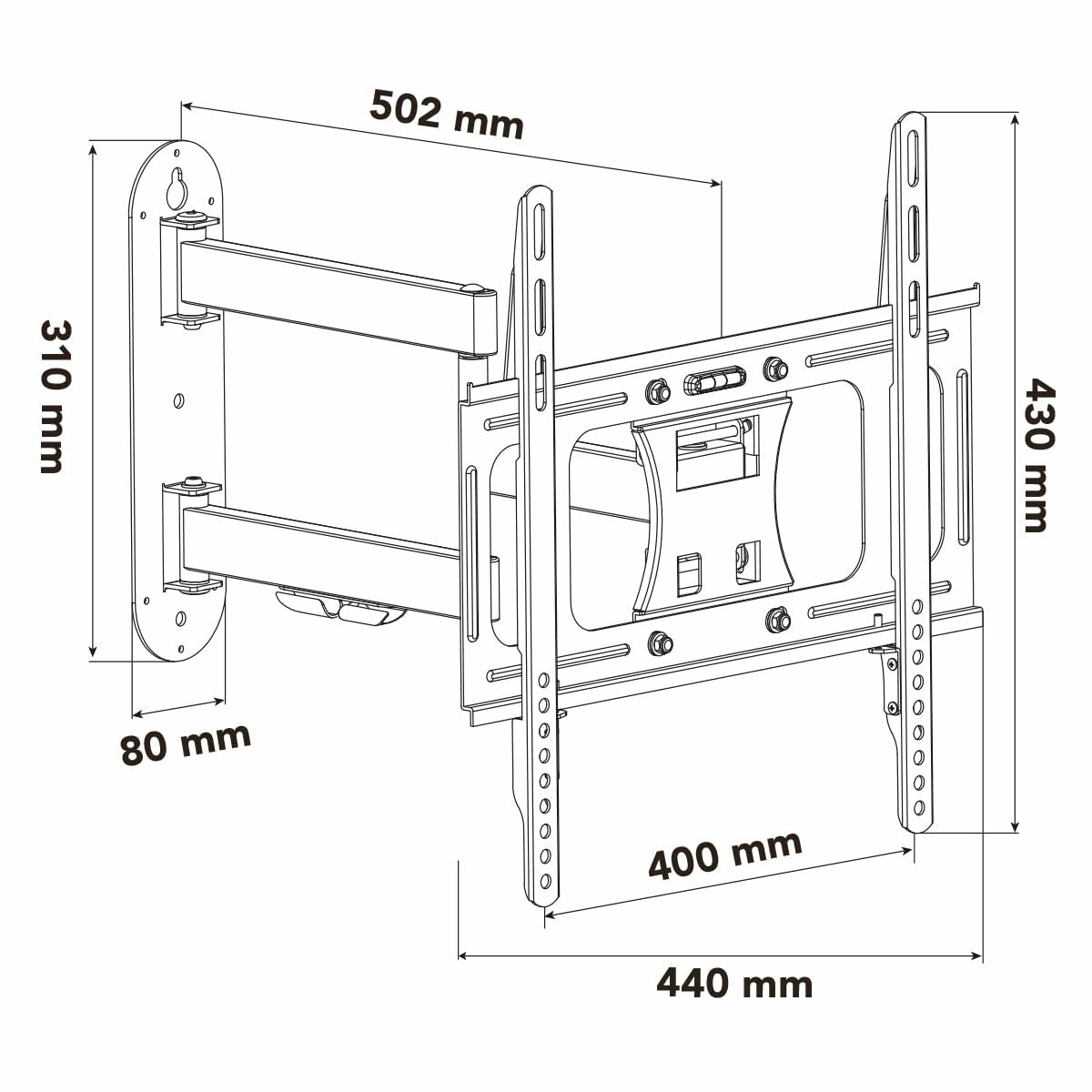 Soporte TV Nox NXLITEWALLFLEX 23"-55" 30 Kg  Comprati.