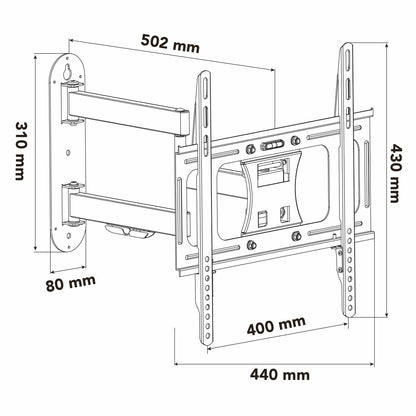 Soporte TV Nox NXLITEWALLFLEX 23"-55" 30 Kg  Comprati.