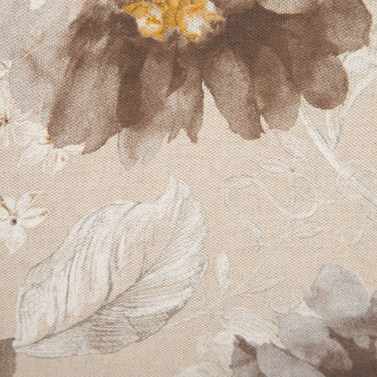 Cojín Beige Flores 60 x 60 cm Cuadrado  Comprati.