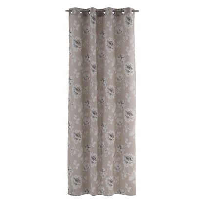 Cortina Gris Flores 140 x 260 cm  Comprati.