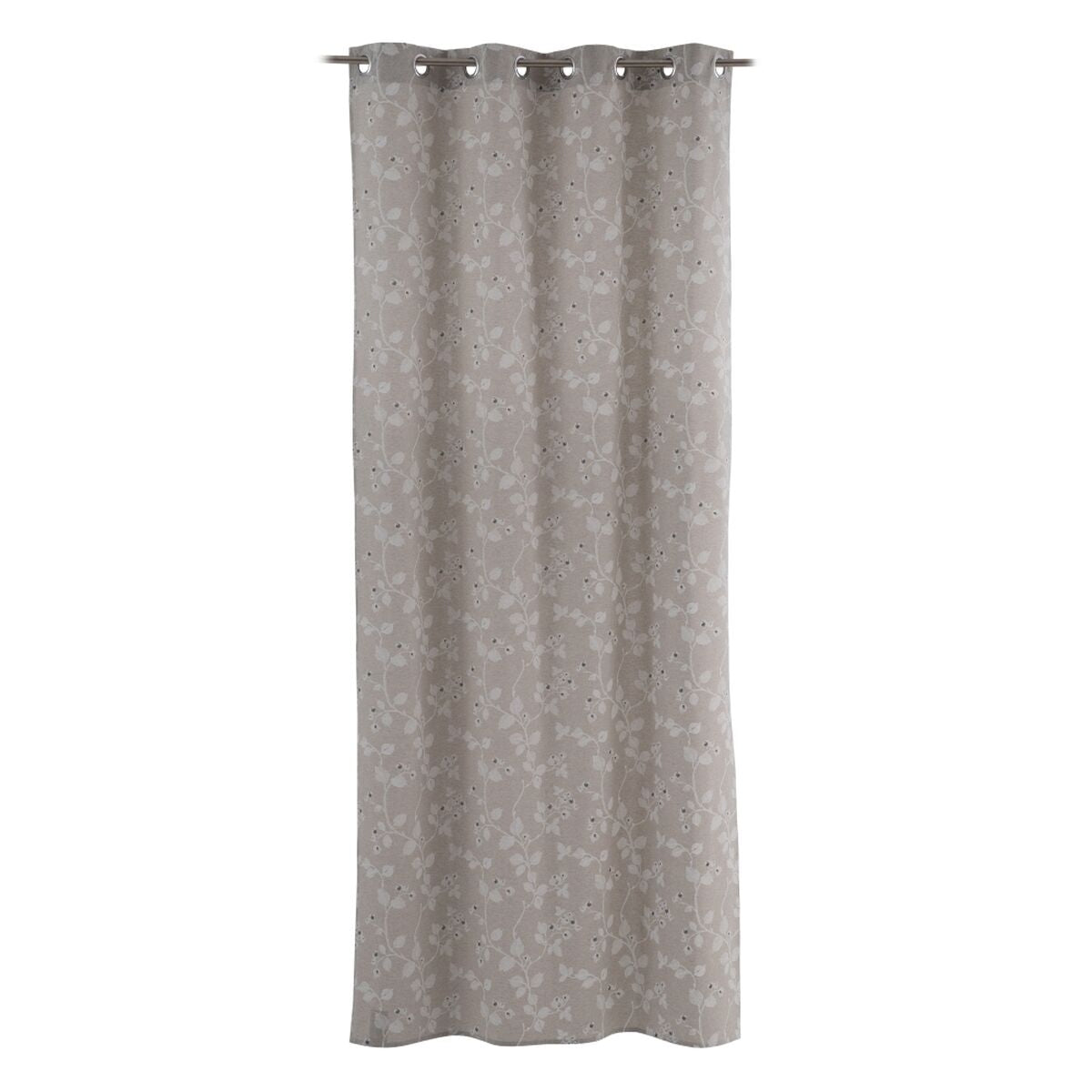 Cortina Gris Flores 140 x 260 cm  Comprati.