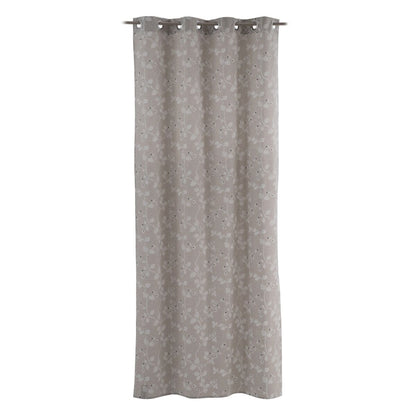 Cortina Gris Flores 140 x 260 cm  Comprati.