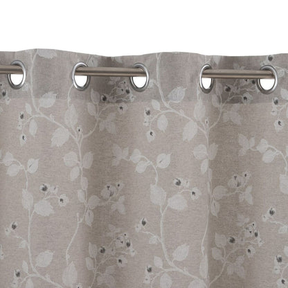 Cortina Gris Flores 140 x 260 cm  Comprati.