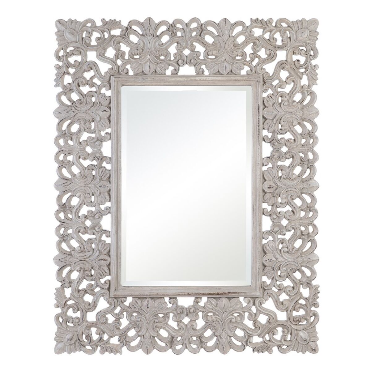 Espejo de pared Blanco Cristal 98 x 3 x 124 cm  Comprati.