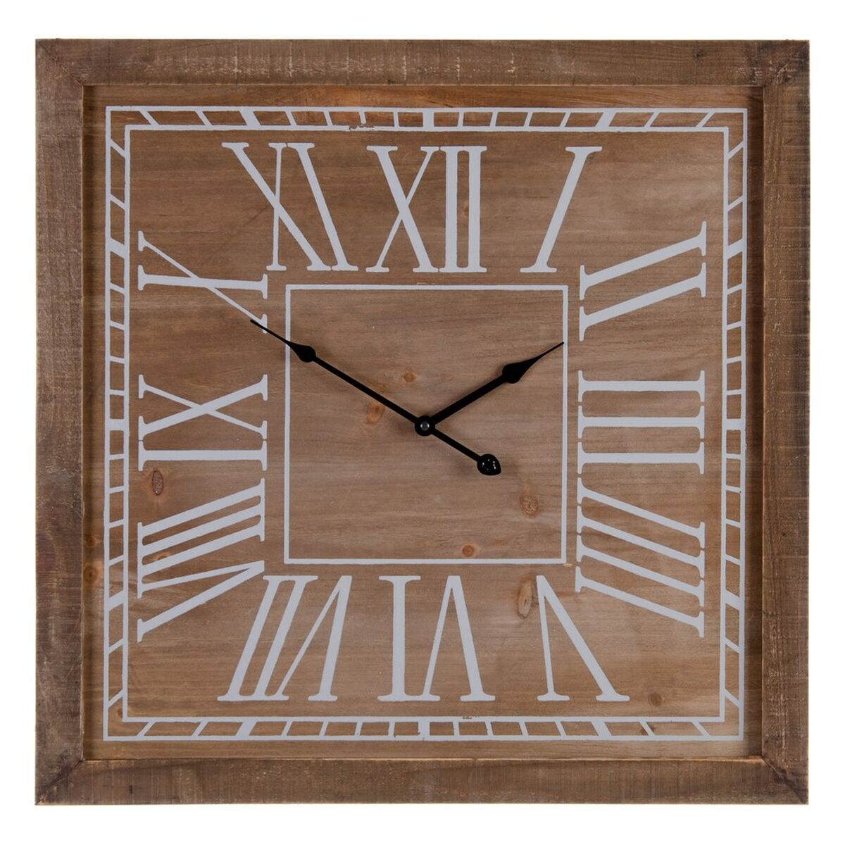 Reloj de Pared Natural Madera de abeto 60 x 5 x 60 cm  Comprati.